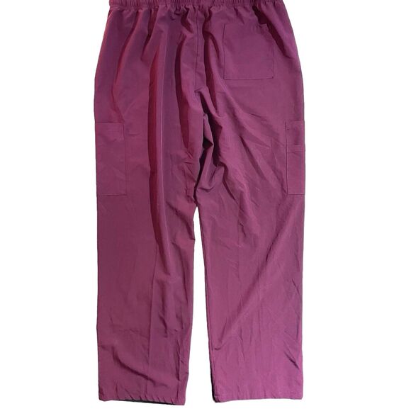 GT Performance Scrub Pants Burgundy Plus 2XL Modern Stretch Comfort Medical - Picture 7 of 8